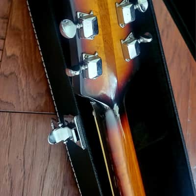 Vintage Kent Hollowbody Early 70's Sunburst - All Original image 11
