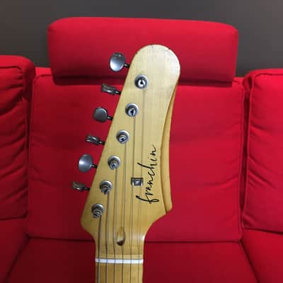 Made to Order - FRANCHIN Mars guitar Relic Aged 100% Nitro Lacquer (Butterscotch/ Sunburst/ Black/ White/ Blue/ Green/ Yellow/ Red/ Pink/ Burgundy/ Purple/ Gold/ Silver, etc.) Telecaster-Tele-T-Style Made in Italy image 14