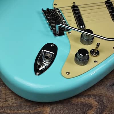 MyDream Partcaster Custom Built - Stratelectro Sonic Blue Lipstick image 4
