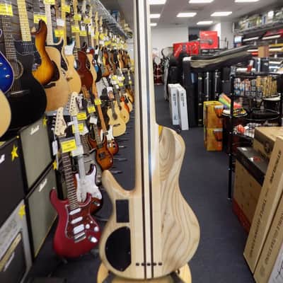 Cort Artisan Series A5 Plus SC Electric Bass w/ hardcase- Amber image 3