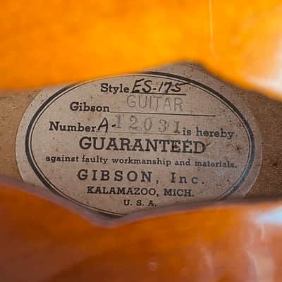 Gibson ES-175 1949 - 1956 - Sunburst image 11