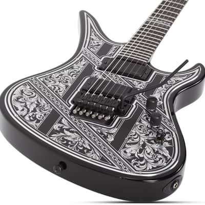 Schecter Avenger FR Przym Palladium - Gloss Black (922) image 10