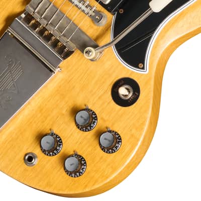 NEW! Gibson Custom Shop Limited Edition 1964 SG Standard Korina Reissue VOS Antique Natural w/Maestro Vibrola - 2026 Custom Collection - Authorized Dealer - Pre-Order image 8