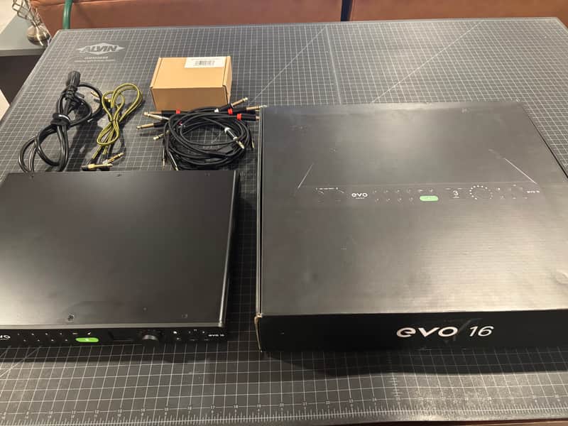Audient EVO 16 USB Audio Interface - EXCELLENT - w/ Rack Ears & Cable Bundle image 1