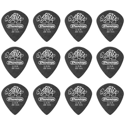 482P88 Tortex Pitch Black Jazz III 0,88 mm Sachet de 12 Dunlop image 1