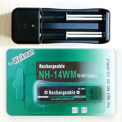 SONY Walkman Smart Charger with 3000 mAh Gumstick Battery For Sony Panasonic CD MD Tape image 1