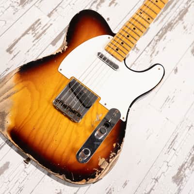 Fender Custom Shop LTD '58 Telecaster - Heavy Relic Faded Aged Chocolate 3-Tone Sunburst image 13