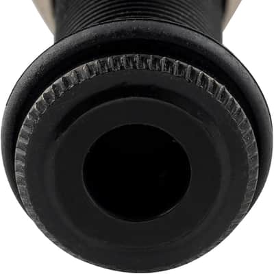 1/4" Metal Mono Guitar Bass Barrel Output Jack Input Plug Sockets for Electric Guitar, Black image 3