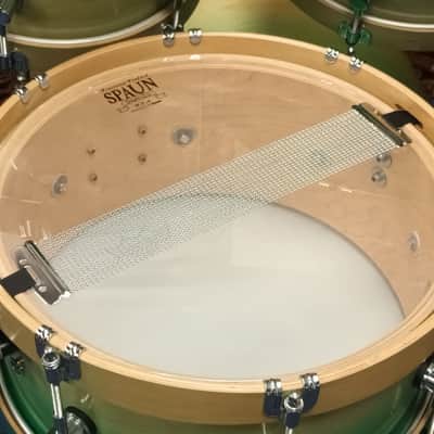 Spaun USA Custom Maple Shell Pack in Green Fade – 20″,10″,12″,15″ & 13″SN image 22