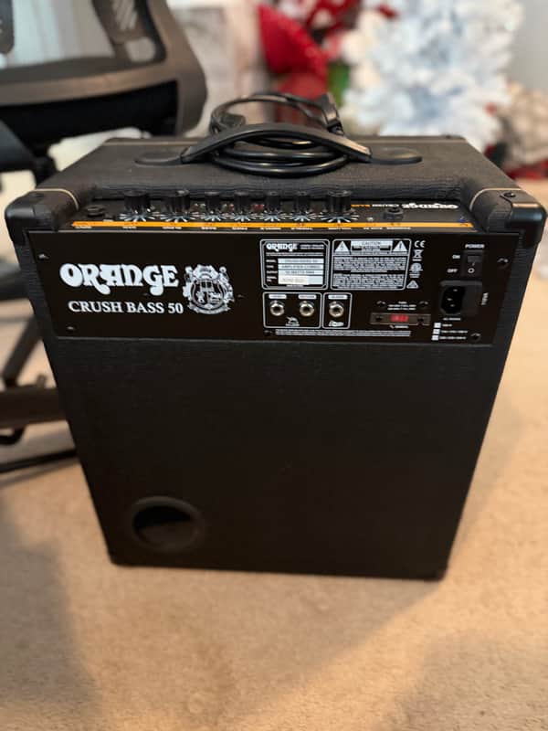 Orange Crush Bass 50 50-Watt 1x12" Bass Combo 2016 - Present - Black image 1
