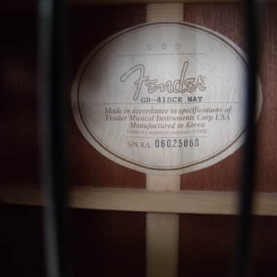 Fender GB-41SCE NAT image 2