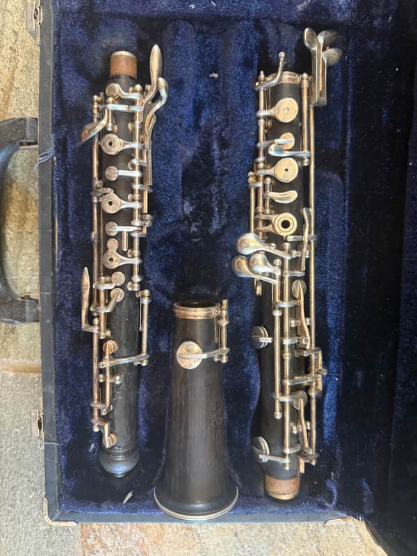 Conn brand wood Oboe with case. Made in USA image 1
