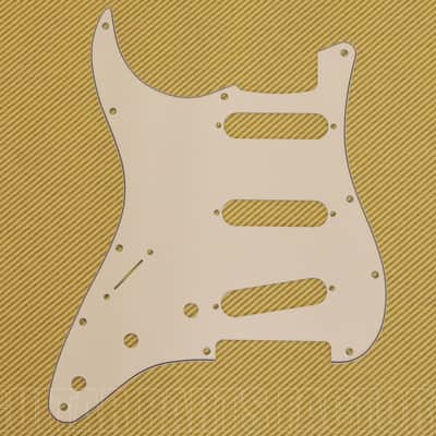 005-6199-000 Genuine Fender Lefty Parchment Strat/Standard Stratocaster® Pickguard