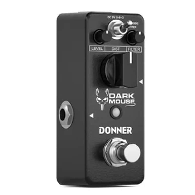 Donner Dark Mouse Distortion Electric Guitar Effects Pedal True Bypass 2 Mode image 1