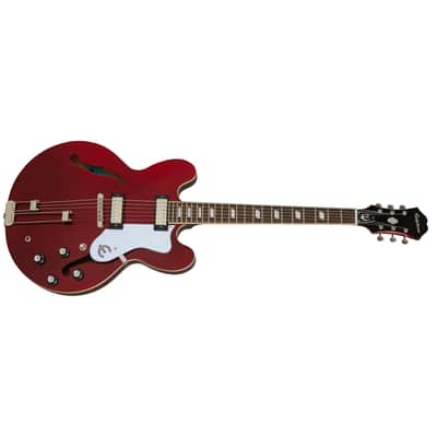 Epiphone Riviera Semi-Hollow Guitar w/ Mini Humbucker Pickups - Sparkling Burgundy image 3