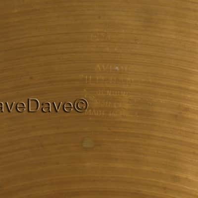 16" VINTAGE ZILDJIAN A series CRASH CYMBAL, 1128 grams, GREAT CONDITION! BENDABLE THIN, DEMO VIDEO! image 3