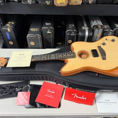 Fender American Acoustasonic Jazzmaster 2022 Very Cool Hybrid Guitar! (GB-33) image 6