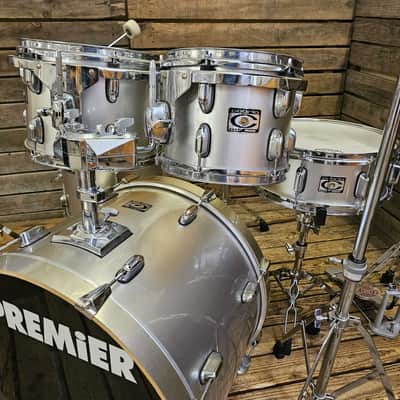 Drum Kit Premier Cabria MK2 Silver Complete USED! RKCAB040626 image 7