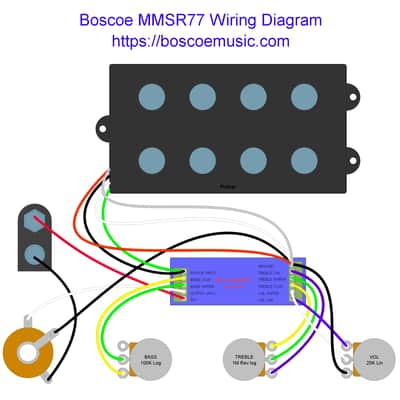 Boscoe MMSR77 kit - Classic Music Man StingRay Bass 2-band Preamp Replica image 8