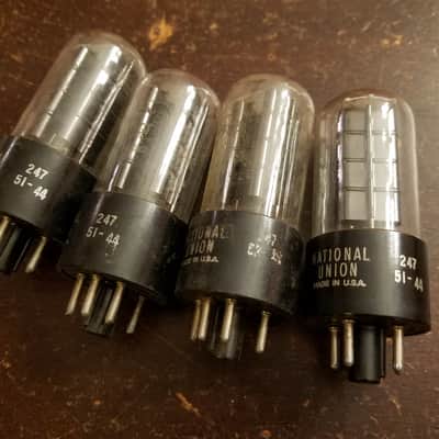 NU National Union ONE (1) JAN-CNU-5Y3GT tNOS AT1000 TESTED Vacuum Tube balanced premium rugged 5Y3 military 1951-1952 image 3