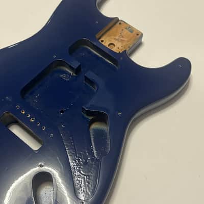 Fender Vintage 90s Squier Navy Dark blue Stratocaster body image 4