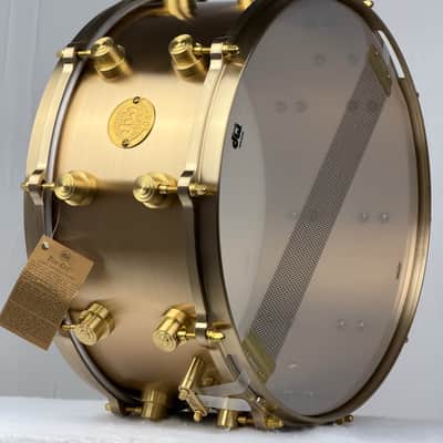 DW 6.5x14" True-Cast Snare Drum - Sand Cast Brushed Bell Bronze, MINT! image 20