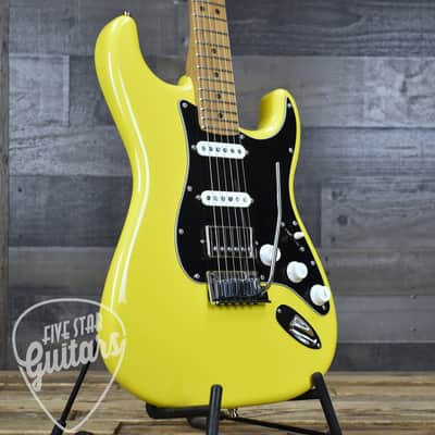 Mint Fender Limited Edition American Ultra II Stratocaster HSS - Graffiti Yellow with Hardshell Case image 10