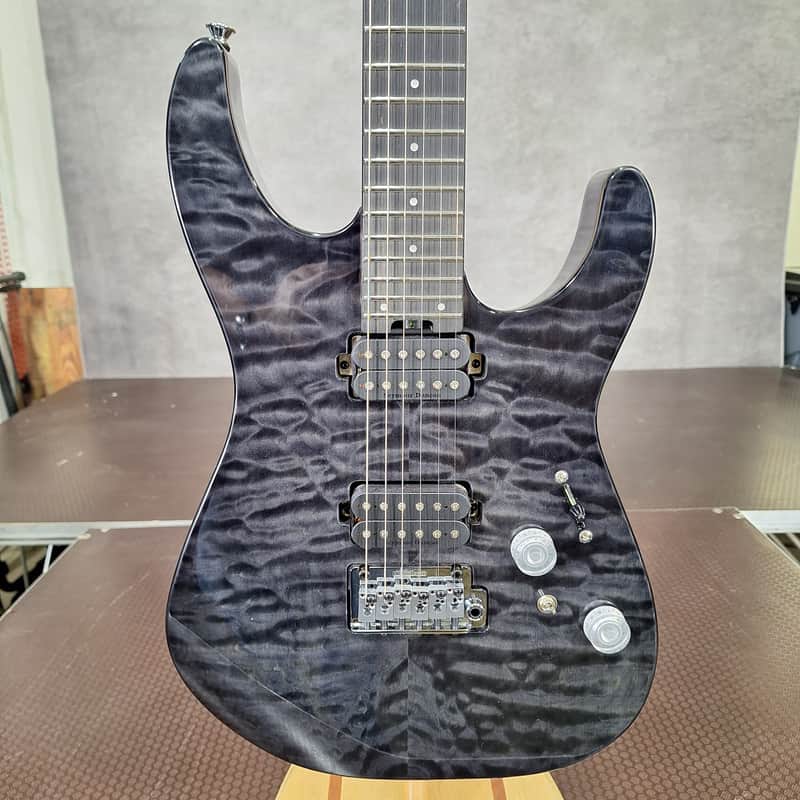 Charvel Pro-Mod Plus Dinky DK24 HH 2PT E QM 2026 - Present - Midnight Ocean 7.3 pounds image 1