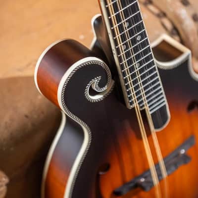 Washburn #M3SEBRK F-Style Solid Top Mandolin With Pickup, Satin image 12