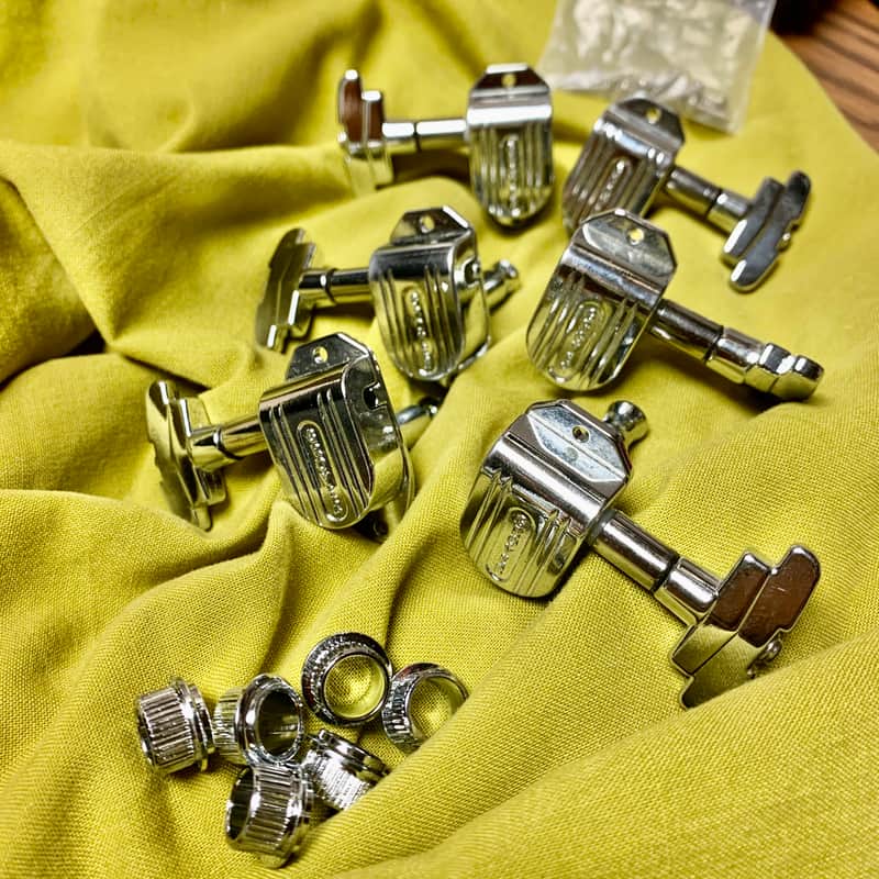 Grover Imperial guitar tuners Chrome original vintage USA gretsch guild Gibson image 1