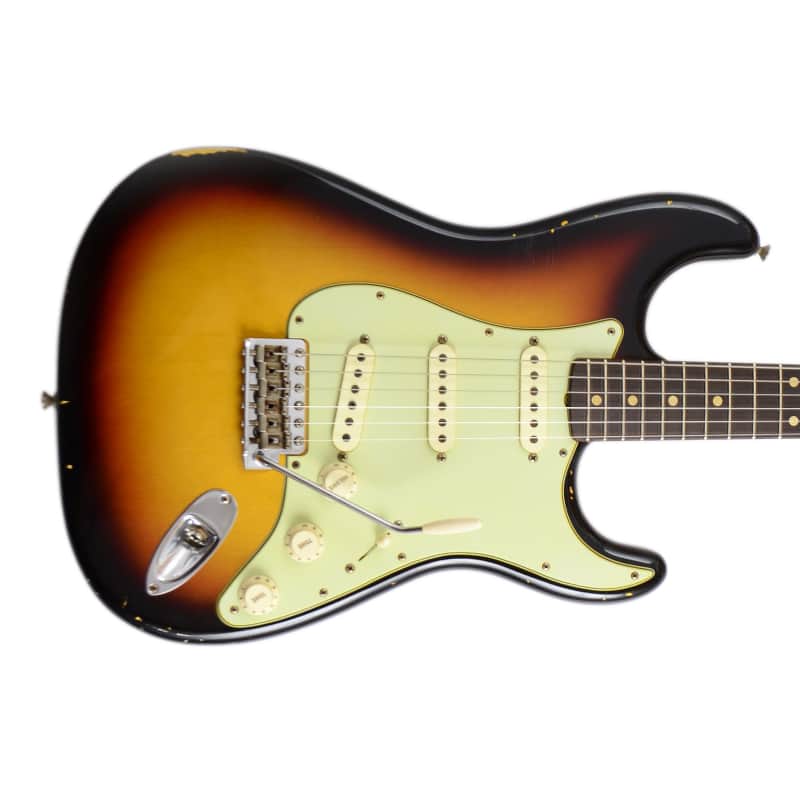 Fender Custom Shop Masterbuilt (Paul Waller) 1961 Relic Stratocaster 3 Tone Sunburst image 1