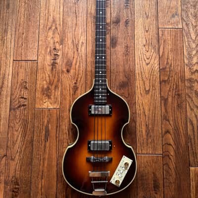 1988 Greco VB-650 Violin Bass Beatles McCartney Black TapeWound MIJ Fujigen Japan image 2