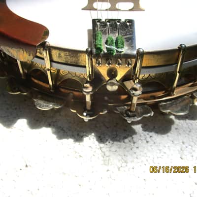 Ludwig Ambassador Plectrum Banjo, Late 1920's, M.C. Burley Neck, Case image 12