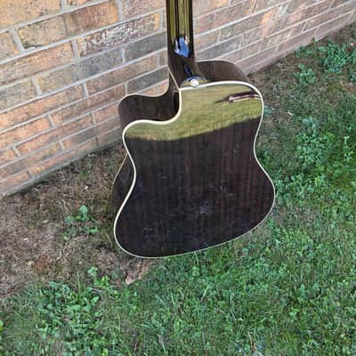 New Epiphone Hummingbird Studio Electric Cutaway Acoustic-electric Guitar Antique Natural Deluxe Hardshell Case Included image 5