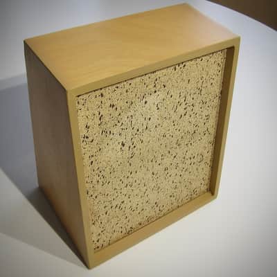 JENCO Speaker Cabinet 8" Vintage NOS Empty Cabinet Only Circa-1950s-1960s-Brown with Splatter Grill Cloth image 2