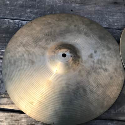 Zildjian 14” A Rock Hats Vintage Hollow Logo image 4
