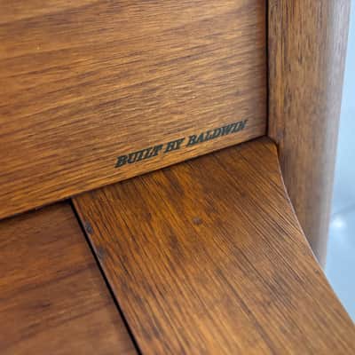 Vintage 1969 Baldwin Acrosonic Upright Piano Walnut MCM Scandanavian Design Complete Restoration image 13
