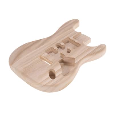 Unfinished Candlenut Wood Electric Stratocaster Guitar Body – DIY ST Guitar Body Replacement Part image 4