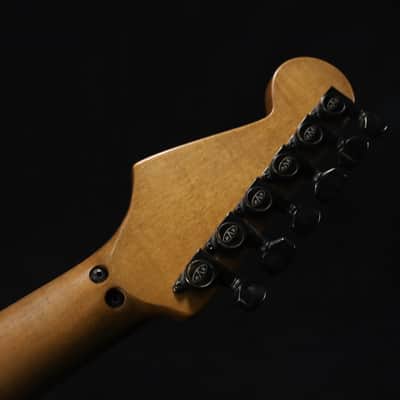 EVH Striped Series Frankenstein Frankie Electric Guitar - Black with Yellow Stripes, Relic 616 image 8