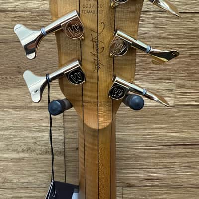 Warwick Teambuilt Streamer LX 2025 Limited Edition 5- string bass  - Honey Sunset Burst. 8lbs 3oz w/gig bag + goodies. New! image 19