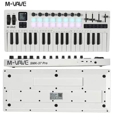 M-vave SMK-37 PRO 37 key Keyboard MIDI Controller with 16 RGB Pads