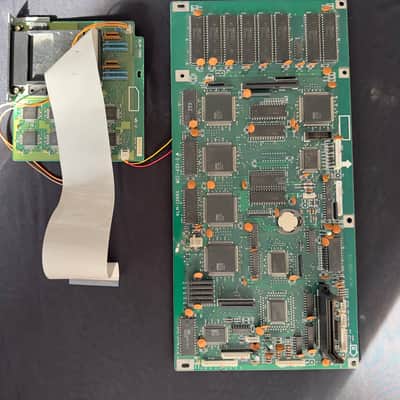 Rare Korg M1 EX KLM-1266G Main Board + KLM-1392 WE-2 Memory Card Combo – Vintage Synth Parts