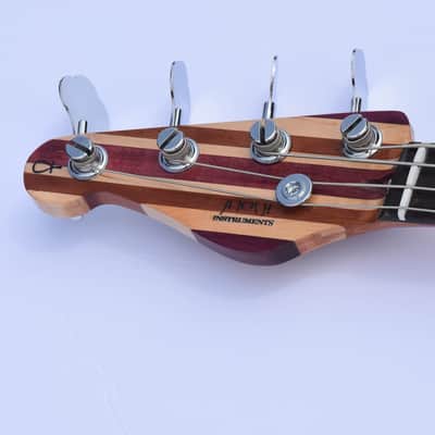 Ankh Instruments 4 string, Jazz Bass, Left Hand, Woodie 2022 Gold Metalic image 5