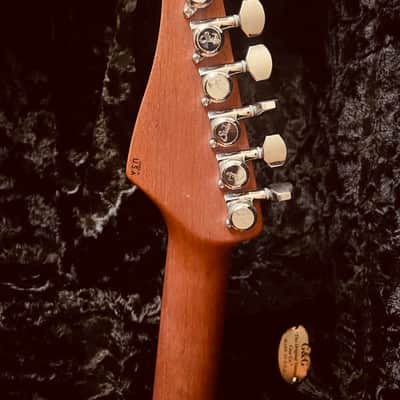 Suhr Modern Carve Top Desert Gradient Angel Quilt Mahogany Back, Cocobolo knobs and Covers image 12