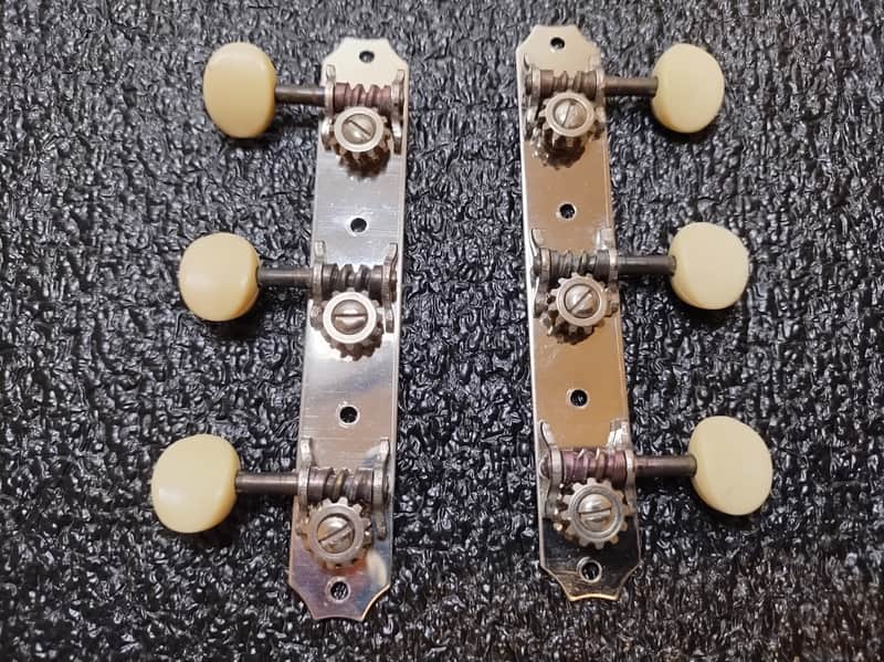 Vintage 1940's Kluson Strip Tuners - 3/Side - Very Clean! image 1