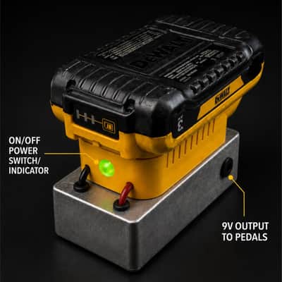 DeWalt 20V Pedalboard Power Supply – Portable Guitar Pedal Power Adapter image 2