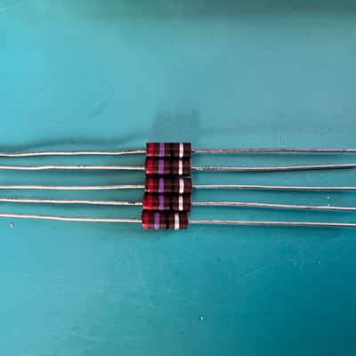 NOS 5x 27ohm 0.5W 1/2W 10% CARBON COMPOSITE COMP RESISTORS FOR TUBE AMP HIFI AMPLIFIER image 2