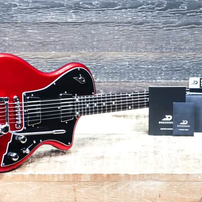 Duesenberg Julietta Baritone Catalina Red Solid Alder Body Electric Guitar w/Bag image 11