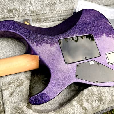 ESP Custom Shop Ouija Red Sparkle & Purple Sparkle Set with Matching Serial# 16 image 16
