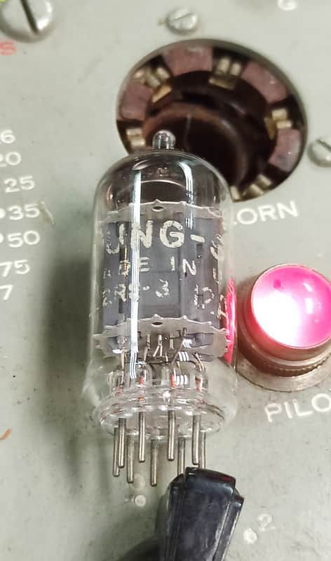 60s TUNS-SOL long plate 12AX7A ECC83 audio amplifier tube image 1